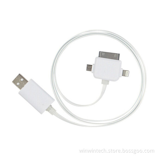 3-in-1 Lighting Cable for iPhone4, iPhone5